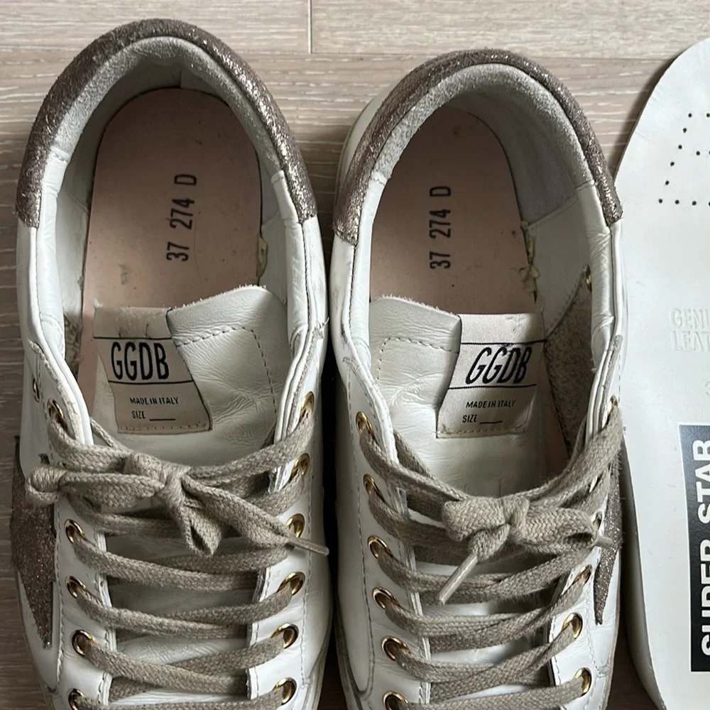 Private edition golden goose superstar white with rose gold star and heel - Picture 7 of 10